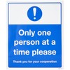 Only one person at a Time Please