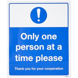 Only one person at a Time Please