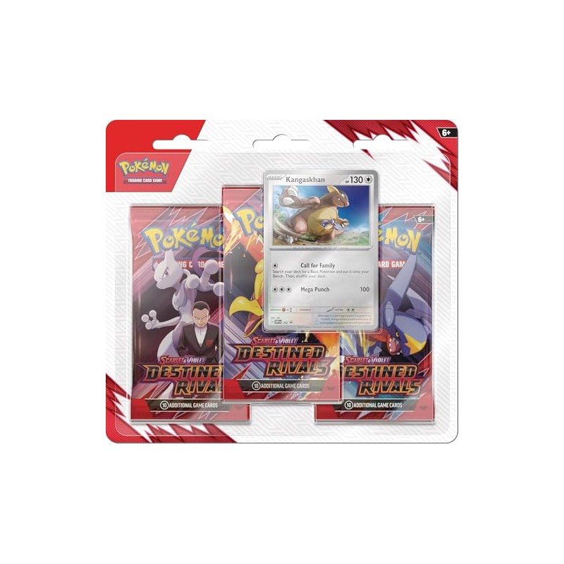 Pokemon TCG Scarlet & Violet Destined Rivals Three Booster Blister