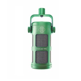 Sontronics Podcast Professional Dynamic Mic for Podcast, Broadcast, Streaming, Gaming & VC - XLR Connection, No Phantom Power Required - Lifetime Microphone Warranty - Designed & Built in UK (Green)
