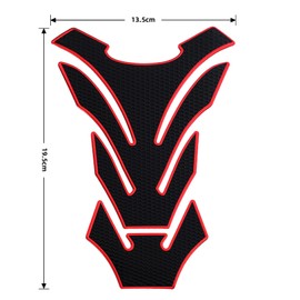 Motorcycle Fuel Tank Sticker, 3D PVC Rubber Pad Sticker Protects the Tank, Waterproof Paint Protection, Tank Sticker, for All Standard Motorcycle Tanks