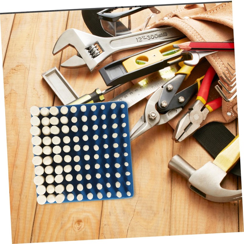 Mobestech 100pcs Wool Felt Polishing Bits Versatile Grinding and Buffing