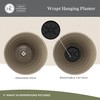 The HC Companies Wrapt Hanging Planters - Lightweight Plant Pot
