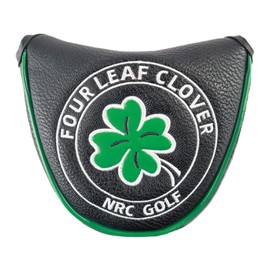 FITYLE Mallet Putter Cover Headcover Magnetic Golf Covers Headwear Club Protection Equipment Durable Thick PU Black