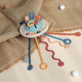 UFO Pulling Toy for 3Y+ Toddlers, Moonkie Toy for Sensory Development:_Rose Smoke