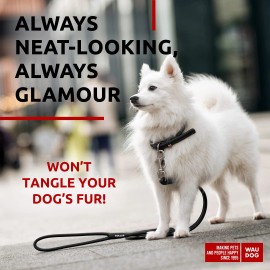 UD_Rolled Leather Dog Leash 4Ft * 0.3 in for Small Medium and Large Dogs   Heavy Duty Leather Puppy Leash for Outdoor Walking Ru