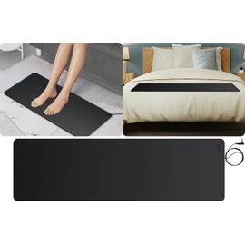 Urvoix Grounding Mat for Feet, 12" x 39" Earth Mat Grounding Pad for Sleep, Boost Energy & Wellness, Earth Therapy, Grounding at Home, Office, Work | Includes Conductive Test Pen