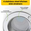 Offgridtec Set of 4 Sink Strainers for Kitchen and Bathroom