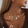 Choistily Charm Necklace Dainty Gold Western Outfit Beach Jewelry for