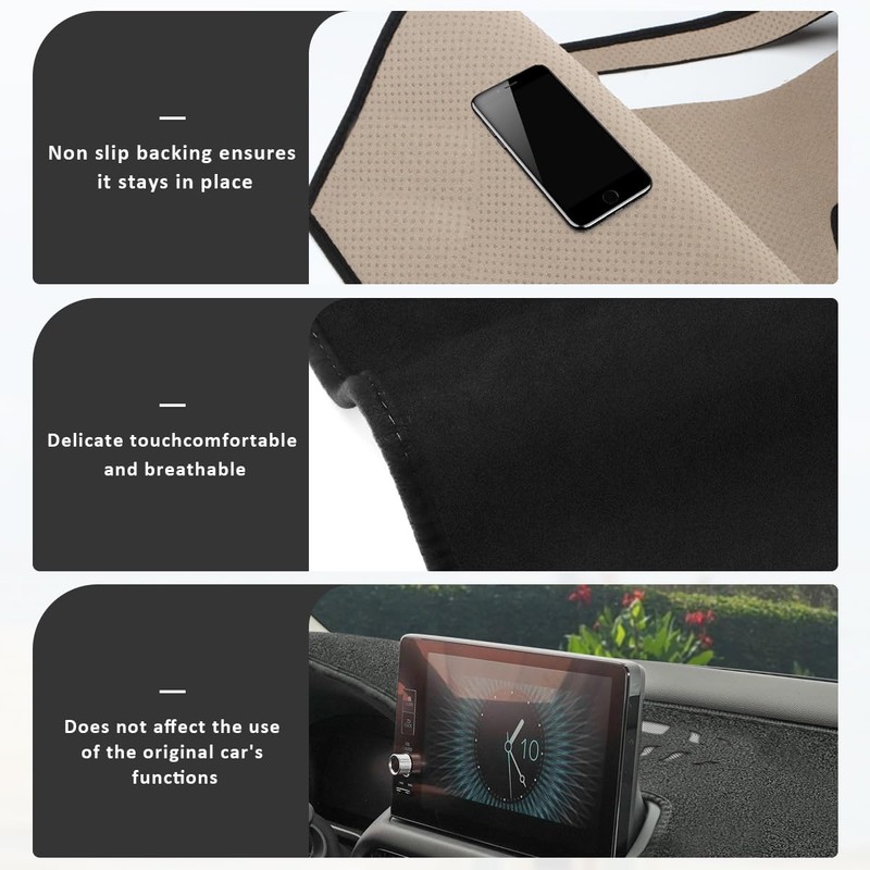 auovo Dash Mat Center Console Cover Protector Sunshield Cover Dash