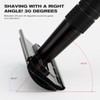 Matte Black Double Edge Safety Razor for Men, with 10