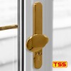 TSS UPVC Door Handle Pair Set with Offset Lever and
