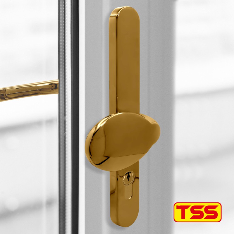 TSS UPVC Door Handle Pair Set with Offset Lever and