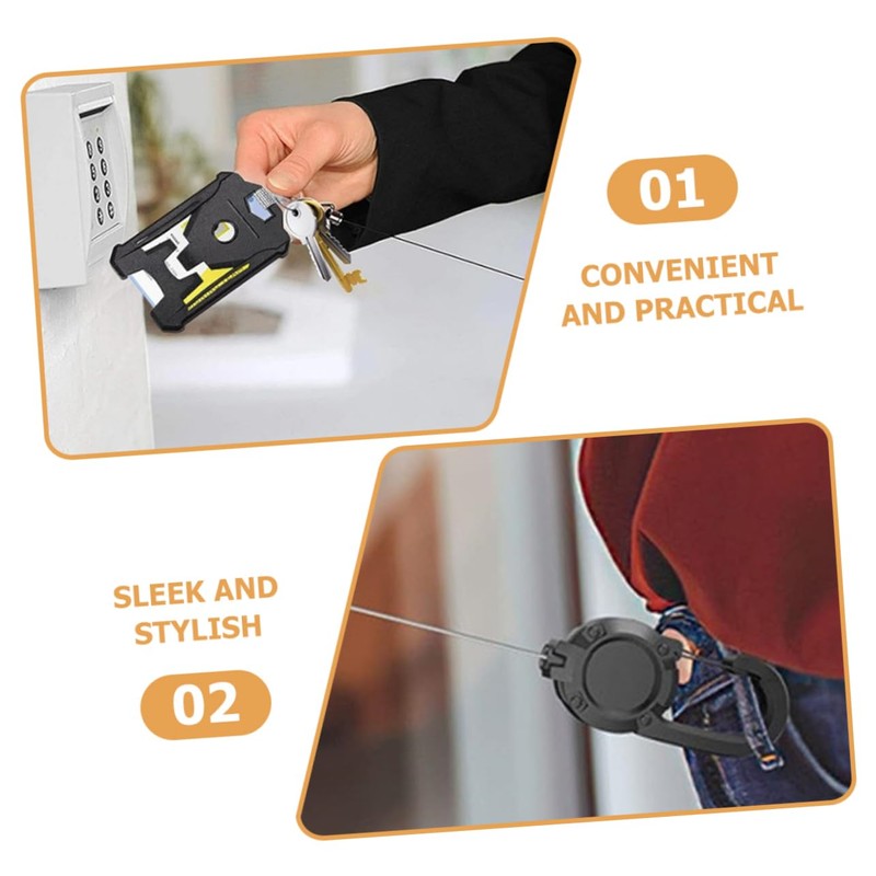 Operitacx 1 Satz Ausweishalter Namensschildhalter Rollen Abzeichen-Clip Kartenhalter Abzeichenhalter mit