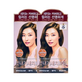 Mise-en-scène [Mise-en-scène] Ryeo Uachae Stylish Gray Hair Cream Orange Brown 70 Count / [미쟝센]려 우아채 멋내기 새치크림 오렌지브라운 7O 2입