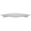 aplslpa 8" Floating Corner Shelf, Metal Corner Shelf Wall Mount