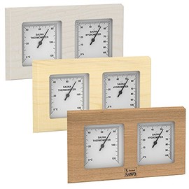 WelaSol Sauna Thermo-Hygrometer Square Aspen