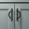 Amerdeco 10 Pack Matte Black Cabinet Pulls 3.75 Inch(96MM) Hole