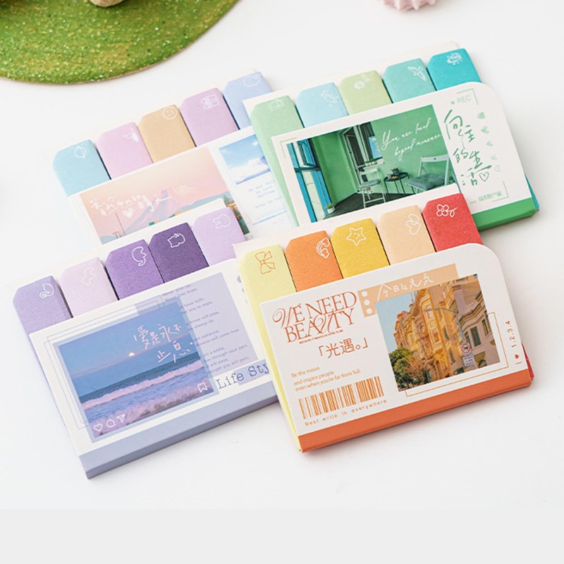 600 Mini Cute Sticky Notes Gradient Color Sticky Notes for