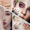 2 Boxes Flat Back Rhinestone&Pearls Kits for Nail Art, Face