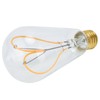 Light Bulb Love Peach Heart Shaped Transparent LED Filament Lamp