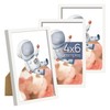 upsimples 4x6 Picture Frame Set of 3, White