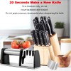 Knife Sharpeners, Best 4 in 1 Manual Kitchen Knives &