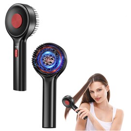 Electric Scalp Massage Brush with Hair Oil Applicator, 2-in-1 Electric Hair Brushes with Red and Blue Light Waves, 3 Levels Adjustable, Wireless Handy Head Massage for Men and Women