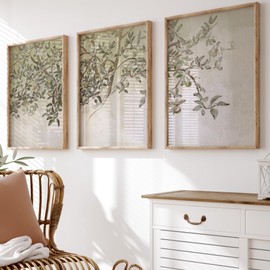 Apple Tree Branch Set of 3 Prints, Vintage Home Decor, Split Wall Prints, Farmhouse Decor, Botanical, Rustic Wall Art, UNFRAMED | A3, A4 (A4)