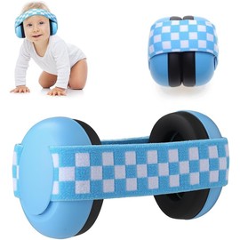 JITIFAZH Baby Ear Defenders, 0-36 Months Baby Noise Cancelling Headphones, Kids Earmuffs Noise Reduction with Soft Cushion and Adjustable Headband, Comfortable & Improves Sleep Ear Muffs(Blue)