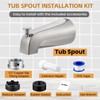 Dreyoo Tub Spout (Universal Fits 1/2" Copper Pipe, 1/2" IPS
