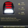 Unbranded 2X LED License Plate Light Red DRL Tube For