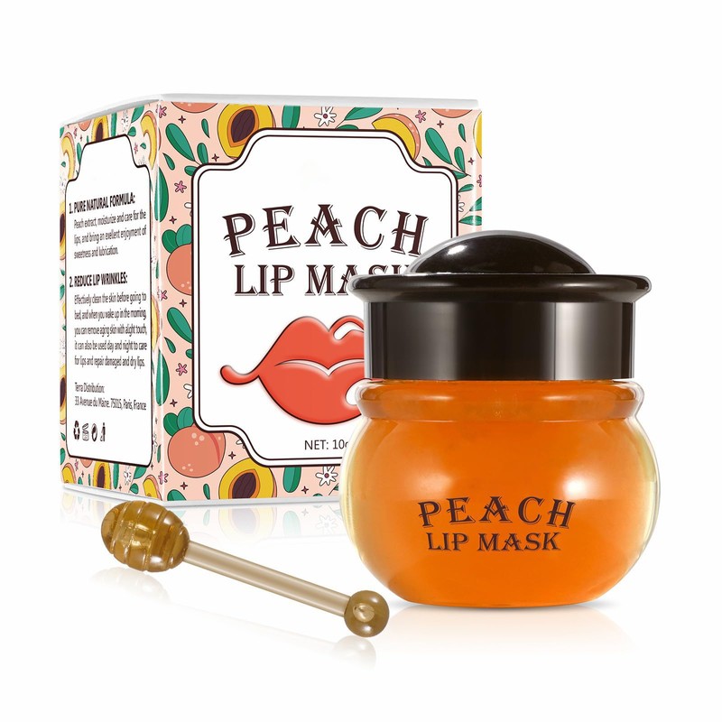 Rostblant Lippenbalsam, Pfirsichbalsam Lippenbalsam, Lippenpflege für trockene, rissige und schälende