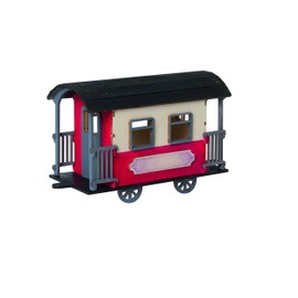 Drechslerei Kuhnert – Sophisticated Hobaku Craft Set – Motif: Railway Car – Dimensions: 20 x 8 x 12 cm – Not a Toy – Made in Germany