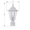 WISBEAM Outdoor Post Light, Pole Lantern, E26 Base 60W Max,