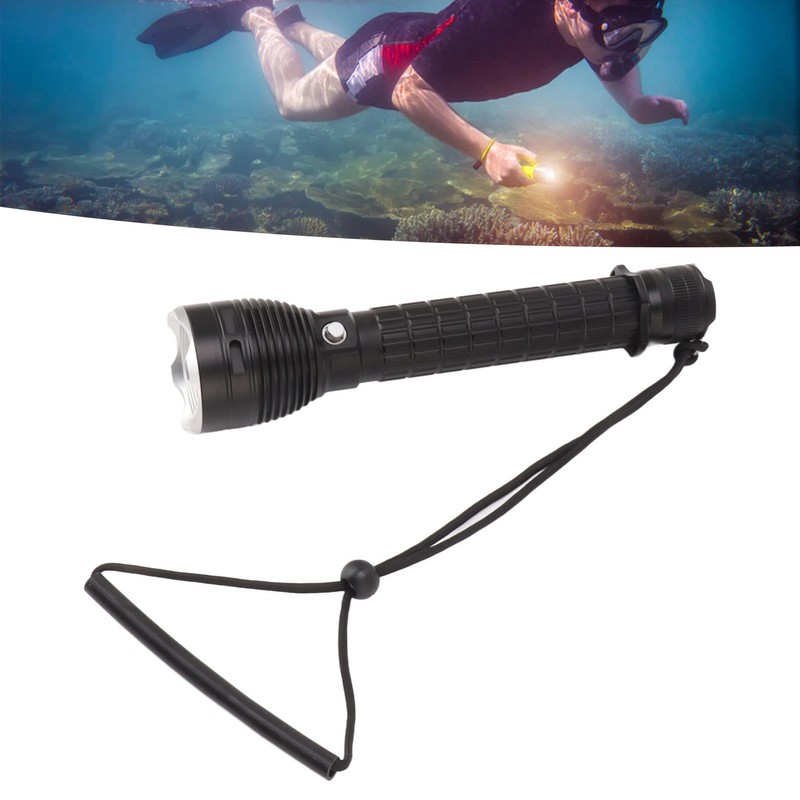 Diving Flashlight 3200 Lm IPX8 Waterproof Aluminum Alloy 3 Lighting