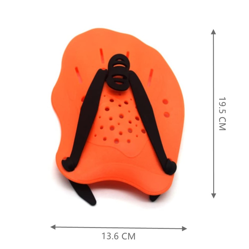 1 Pair of Swimming Hand Paddles Adjustable Swimming Training Aid