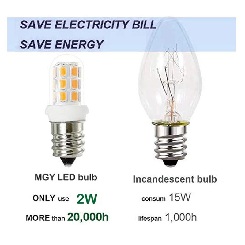 G MGY OLED E12 LED Bulbs Replacement for 15W Himalayan