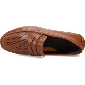 Cole Haan Men's Grand Laser Penny Driver  British Tan/Java C36653 US 11 M