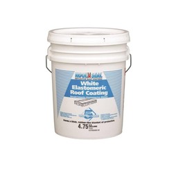 Kool Seal KS0063000-20 5 Year Elastomeric Finish Coat, White, 5 Gallon