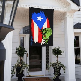 Puerto Rico Flag 3x5 Ft with 2 Brass Grommets Large Banner Yard Outdoor Flag For Lawn Patio Yard Garden Home Outdoor Decor Fade Resistant Banner