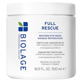 BIOLAGE Full Rescue Restorative Hair Mask - Conditions & Creates Denser Appearance, Softens & Strengthens Thin Hair, Rosemary Oil & Niacinamide, Vegan & Cruelty-Free, 16.9 Fl Oz