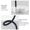 LED Table Light 3 Levels Dimming USB Charging Adjustable Gooseneck