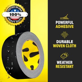 Stick Click Black Gaffers Tape 6 Pack - 2 inch x 30 Yards - Non-Reflective, Easy Tear, Waterproof, No Residue, Gaff Tape for Electrical Cords, Photography, Stage Setup - Multipurpose