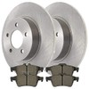 AutoShack Rear Brake Kit Rotors and Performance Ceramic Pads Pair