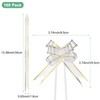 M METERXITY 100-Pack Ribbon Pull Bows, 3.74 Inch / 9.5cm