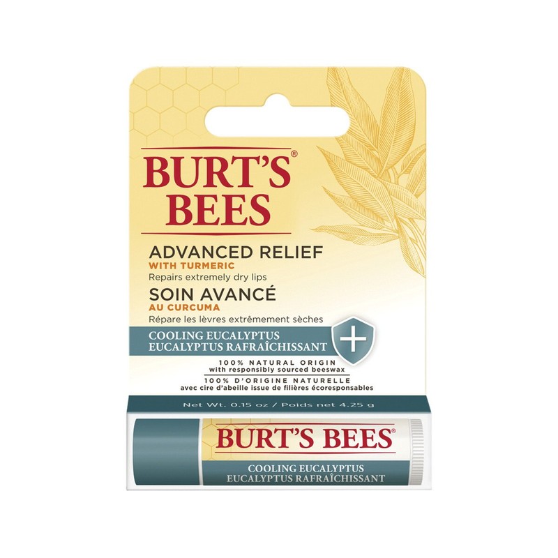 Burts Bees Moisturising Lip Balm Advanced Relief 4.25g, Unscented