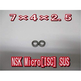 NSK Micro Ic SMR74ZZ WA674SSA (2) Outer Diameter 0.1 inch (4 mm) Inner Diameter 0.1 inch (2.5 mm) Handle Knob Bearing [Stainless Steel]