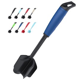 Ourokhome - Picador de carne y triturador de papas, resistente al calor para carne de hamburguesa, 5 cuchillas curvadas trituradoras de carne molida, mezclador antiadherente de nailon, agitador y