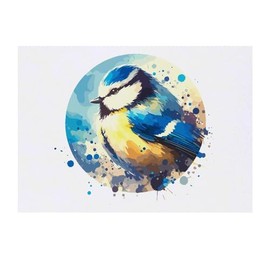 Azeeda 'Bunte Blaumeise' Temporäres Tattoo - Hautfreundlicher & Ungiftiger Abziehbild · Wasserfest (TO00073943)